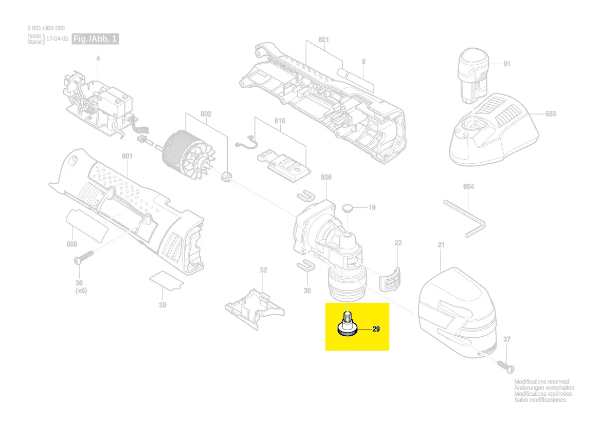 Vis fixation accessoire réf. 2 609 112 252 Bosch